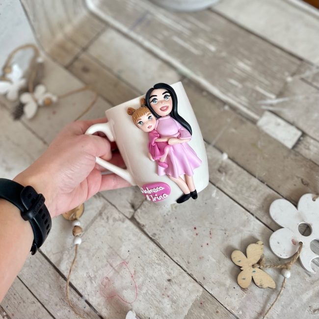 Cana fimo “Mama si Bebe”