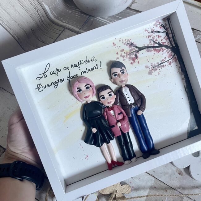 Shadow box fimo“Tablou de familie” - imagine 9
