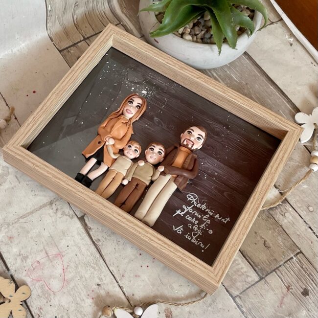 Shadow box fimo“Tablou de familie”(4) - imagine 9