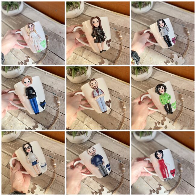 Cana decorata cu fimo “SimplyMe”