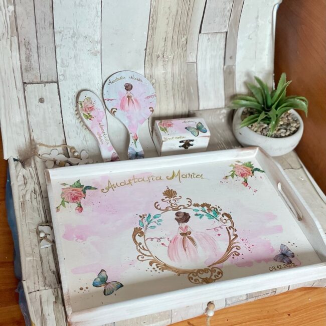 Set Tavita Mot  “Printesa” (+perie/oglinda)