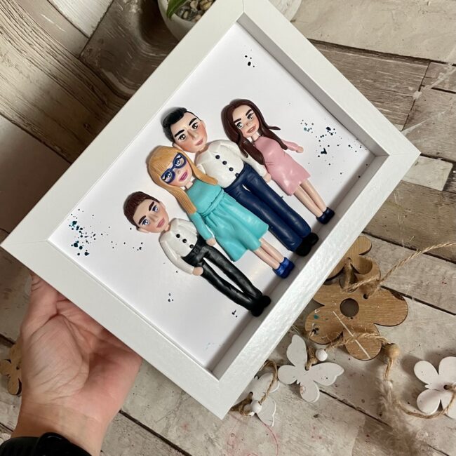 Shadow box fimo“Tablou de familie”(Forever)(4) - imagine 4