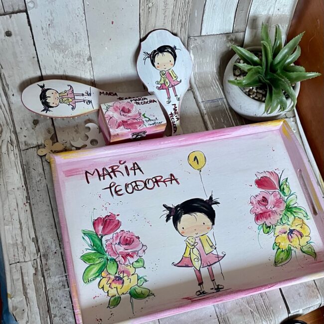 Set Tavita Mot  “Vara” (+perie/oglinda)