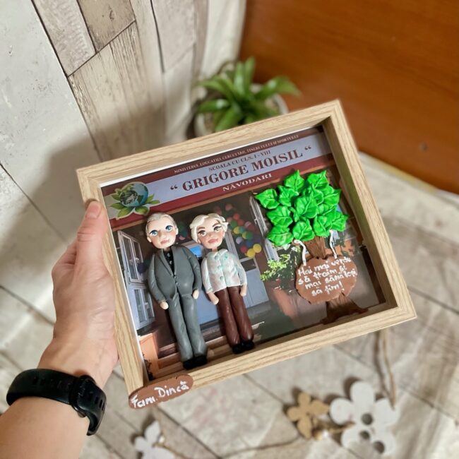 Shadow box fimo“Scoala” - imagine 6