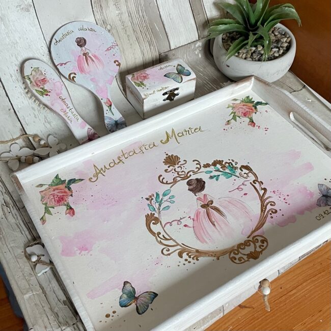 Set Tavita Mot  “Printesa” (+perie/oglinda) - imagine 2