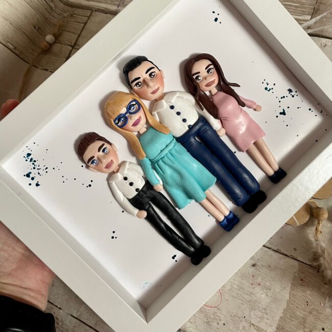 Shadow box fimo“Tablou de familie”(Forever)(4) - imagine 5